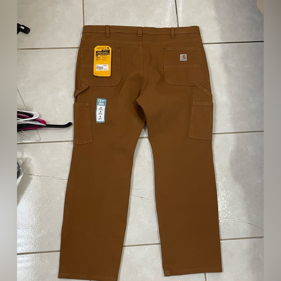 Carharrt women’s rugged flex RLXD fit twill double-front work pants brown.18 reg - Picture 2 of 5
